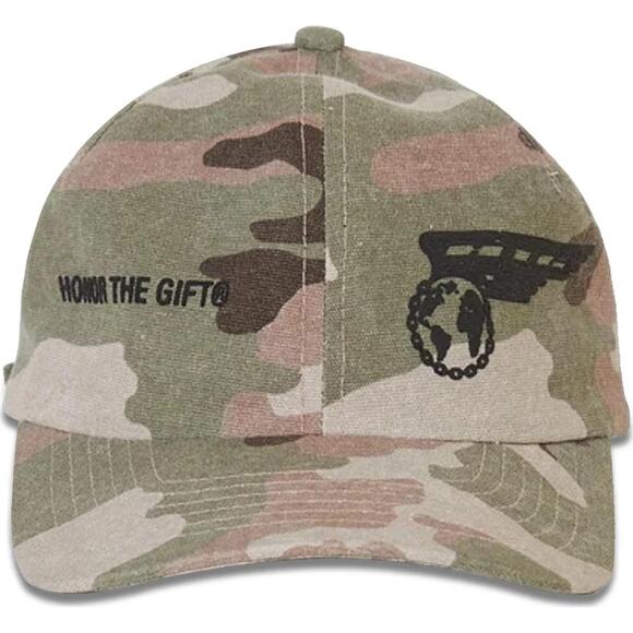 Honor The Gift Other - Honor The Gift Men's Airborne Woodland Camouflage Unstructured Strapback Hat Cap